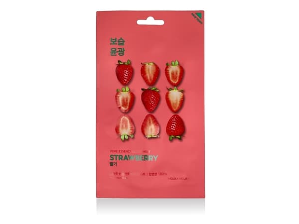HOLIKA HOLIKA MASK SHEET PURE ESSENCE - STRAWBERR&amp