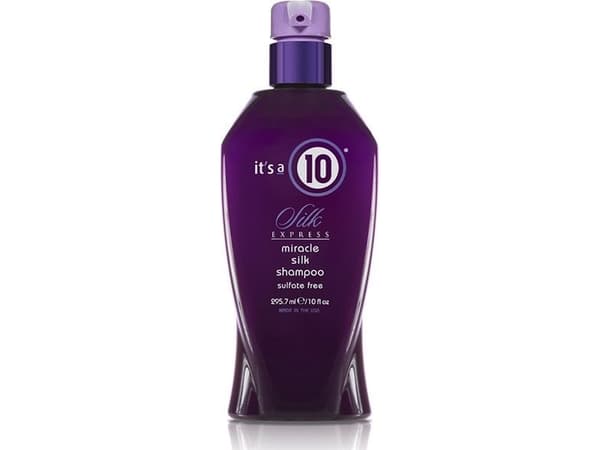 Det er en 10 Silk Express Miracle Silk Shampoo, alle hårtyper, 295,7 ml
