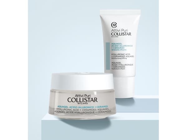 COLLISTAR SET (ATTIVI PURI HYALURONIC ACID+CERAMIDES AQUAGEL 50ML + HYALURONIC ACID+CERAMIDES AQUAGEL MOISTURIZNG LIFTING 25ML)
