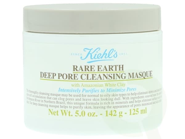 Kiehls Kiehl's Rare Earth Deep Pore Cleansing Masque 125 ml With Amazonian White Clay - For Normal To Oily Skins Types