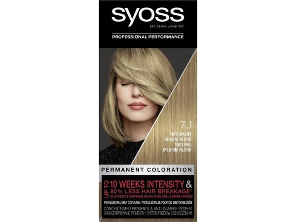 SYOSS_Permanent Coloration permanent hair dye 7_1 Natural Medium Blonde
