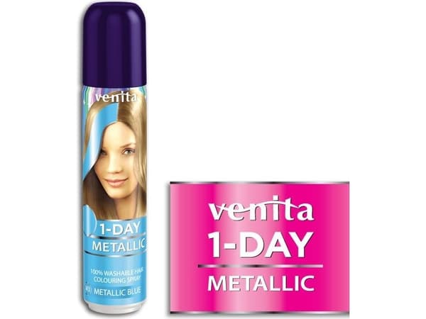 VENITA_1-Day Color hair coloring spray Metallic Blue 50ml