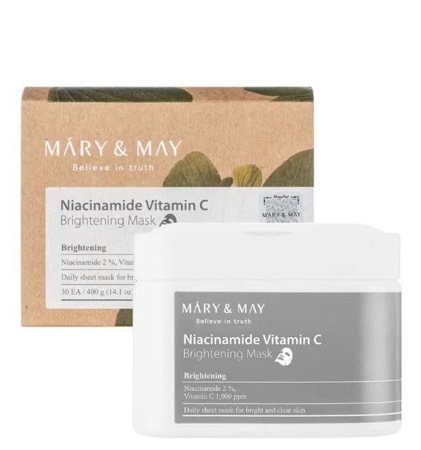 Mary&May Niacinamide Vitamin C Brightening Mask 30stk