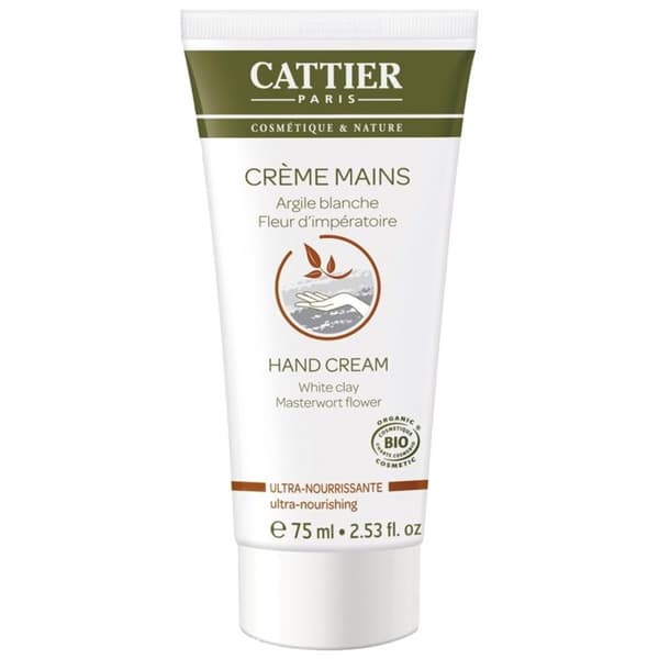 Handkräm - Cattier - Ultra-Närande - 75ml - Parabenfri - Alla hudtyper