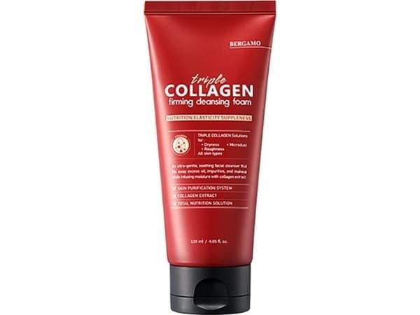 Bergamo Triple Collagen rengörande ansiktsskum 120ml