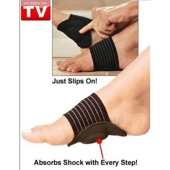 2 elastiska fotkuddar av svamp (par en storlek)