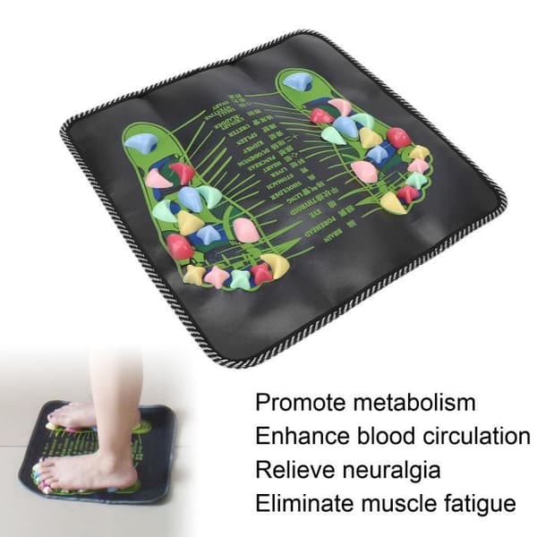 Cikonielf Zonterapi Massagematta Stenfotmassagematta Lugnande Massagematta för Fotzonterapi