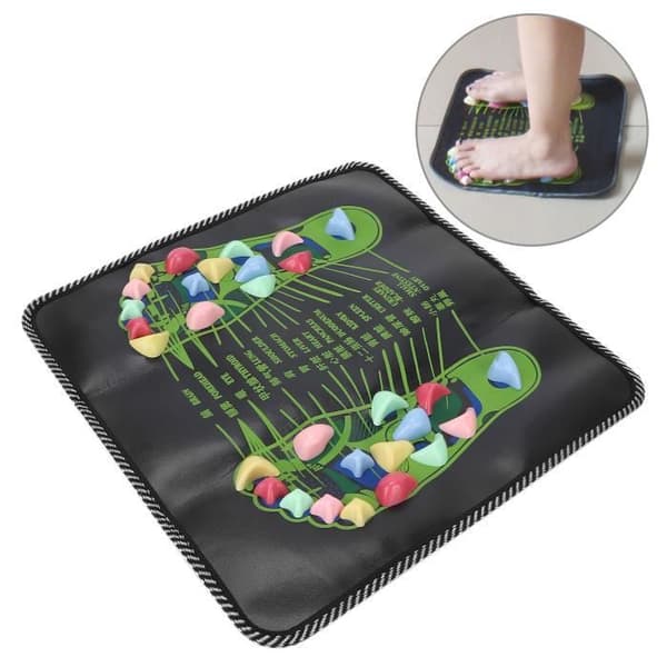Cikonielf Zonterapi Massagematta Stenfotmassagematta Lugnande Massagematta för Fotzonterapi