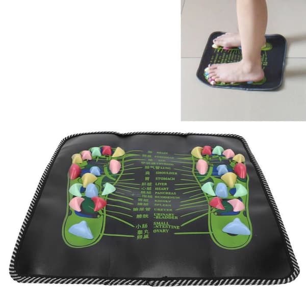 YOSOO Zonterapi Massagematta Stenfotmassagematta Lugnande massagematta för Fotzonterapi