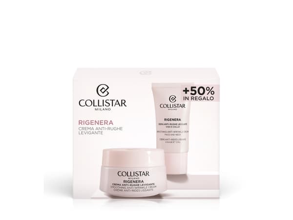 COLLISTAR SET (RIGENERA SMOOTHING ANTI WRINKLE CREAM 50ml+ SMOOTHING ANTI WRINKLE CREAM FACE AND NECK 25 ml)