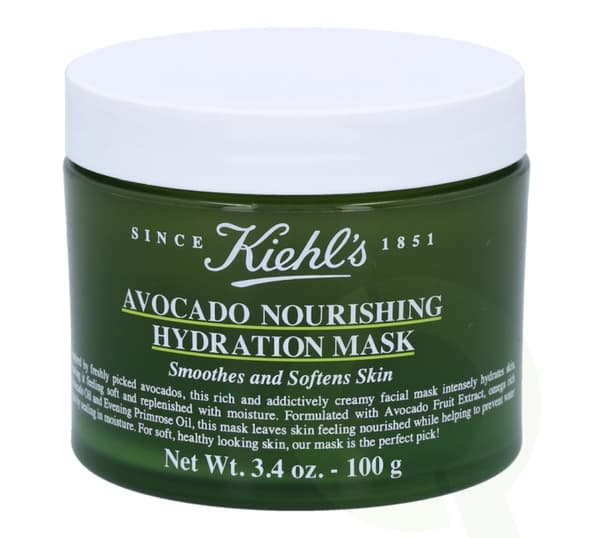 Kiehls Kiehl's Avocado Nourishing Hydration Mask 100 gr Smoothes And Softens Skin