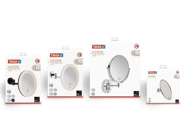 TESA 40610-00000-00, Skruer, Rund, Vegg, Sølv, Messing, Kromfarget, Metall, 3x