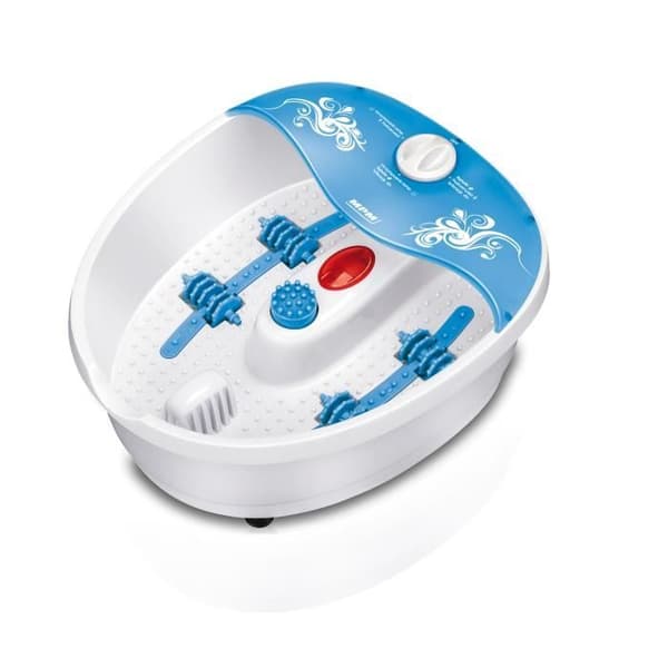 MPM MMS-01 Vatten-, bubbel- och vibrationsfotmassageapparat, infraröd temperaturkontroll, utbytbara borstar