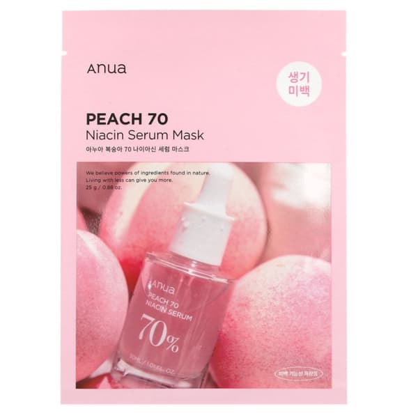 ANUA Peach 70 Niacin Serum Mask 25 ml - Närande sheet mask