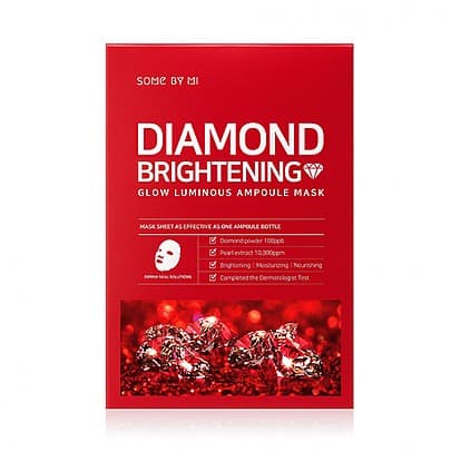 SOME BY MI Diamond Brightening Calming Glow Luminous Ampoule Mask 1 kpl - Kirkastava ja rauhoittava ampullinaamio