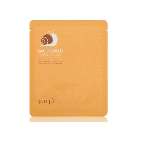 Petitfee Gold Snail hydrogel mask pack 30 g - Återfuktande, uppstramande och föryngrande tvådelad hydrogel sheet mask