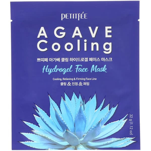 Petitfee Agave Cooling Hydrogel Face Mask - Hydrogeelipohjainen naamio