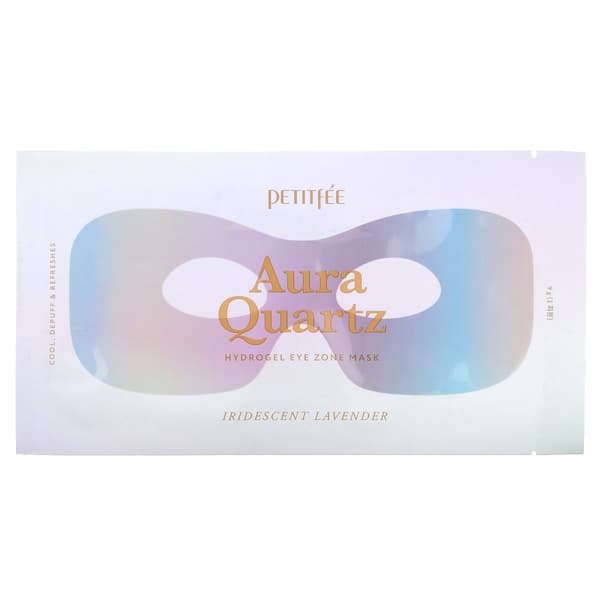 Petitfee Aura Quartz Hydrogel Eye Zone Mask – Irisoiva laventeli 9g – Hydrogeelinaamio silmänympärysiholle