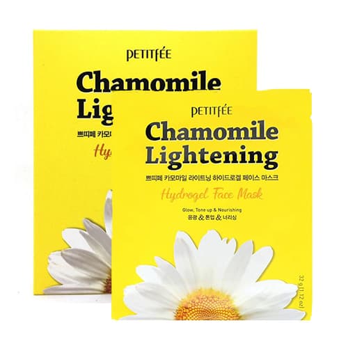 Petitfee Chamomile Lightening Hydrogel Face Mask 32 g - Hydrogeelinaamio