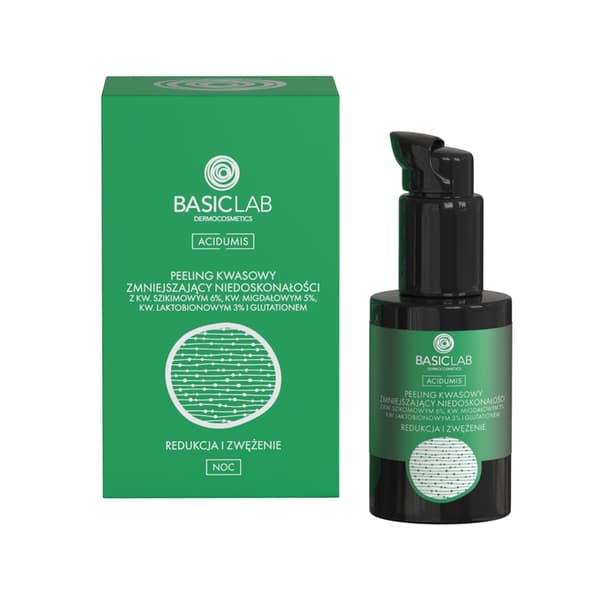 BasicLab Acidumis Acid kuorinta vähentää epäpuhtauksia - Vähentävä ja kaventava (rasvainen iho) 30ml