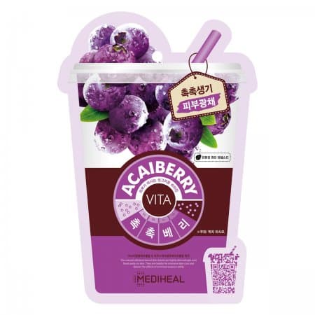 MEDIHEAL Acaiberry VITA Mask 20 ml - Vitaminmask med Acaibär