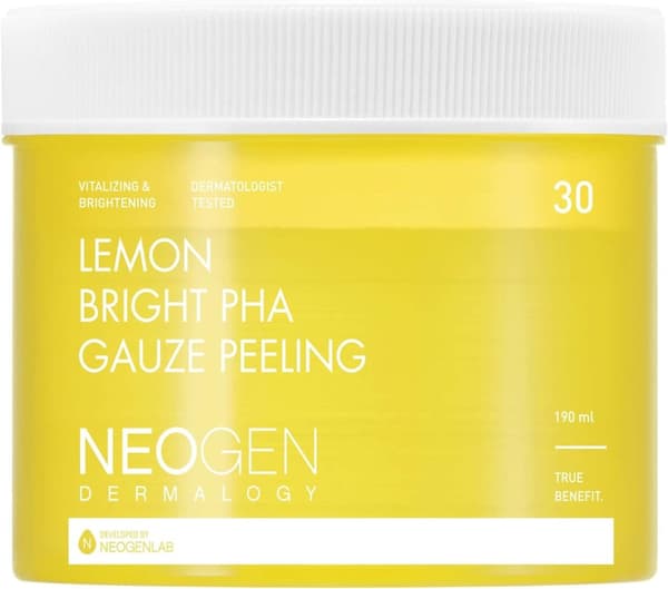 Neogen Lemon Bright PHA Gauze Peeling 190 ml/30EA - C-vitamiinia sisältävät kuorintatyynyt