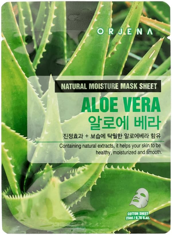 ORJENA Aloe Vera Mask Sheet, 23 ml - Lugnande sheet mask med aloe