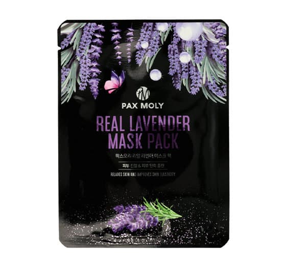 Pax Moly Real Lavender Mask Pack 25 ml - Cleansing sheet mask med lavendelextrakt