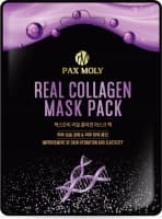 PAX MOLY Real Collagen Mask Pack 25ml - Ravitseva ja kiinteyttävä arkkinaamio kollageenin ja ginsengin kantasoluilla