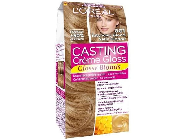 Støping Creme Gloss Creme fargestoff nr. 801 Satin Blonde