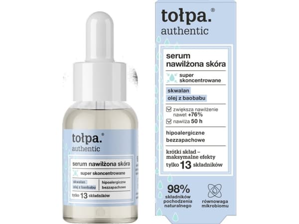 TOŁPA Authentic Face Serum super concentrated - moisturized skin 30 ml