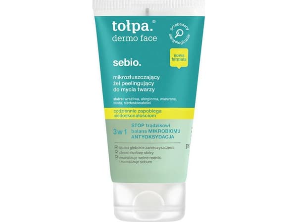TOŁPA_Dermo Face Sebio mikro-eksfolierende peeling gel for ansiktsvask 150ml