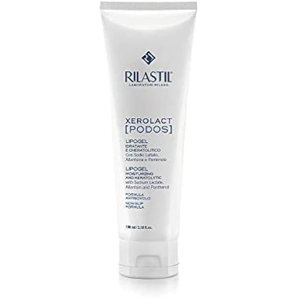 Rilastil Xerolact Podos Lipogel, återfuktande och keratolytisk behandling, rik konsistens, halkfri formula med laktat