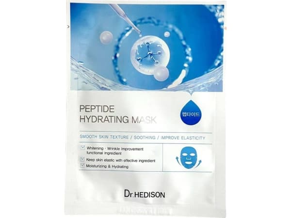 DR.HEDISON_Peptide Hydrating Mask fuktighetsgivende peptidmaske i ark 2,3g