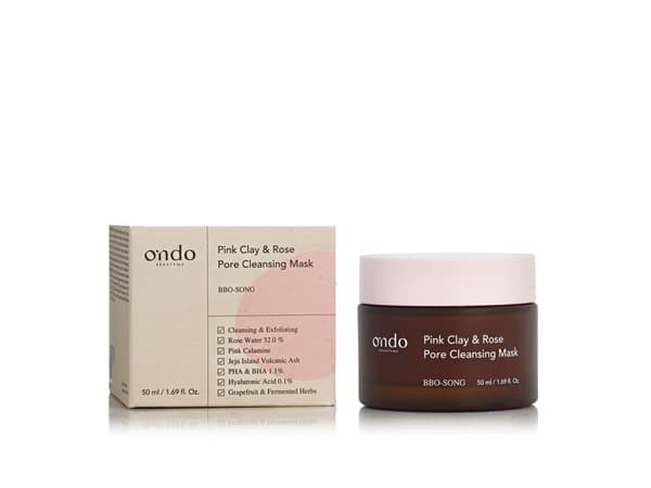 Ondo Beauty 36.5 BBO-SONG Pink Clay & Rose Pore Cleansing Mask 50 ml