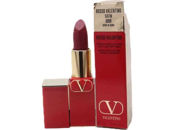 Valentino Valentino, Rosso, Satin Finish, Cream Lipstick, 300R, Refillable, 3.5 g For Women