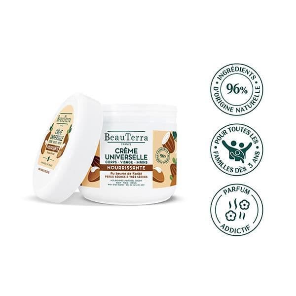 Universal Nourishing Cream - Beauterra - 400ml - Vegan - Alla hudtyper - Cream Texture