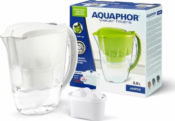 Aquaphor Jasper filterkanne 2,8 l med B25 Maxfor hvit filterinnsats