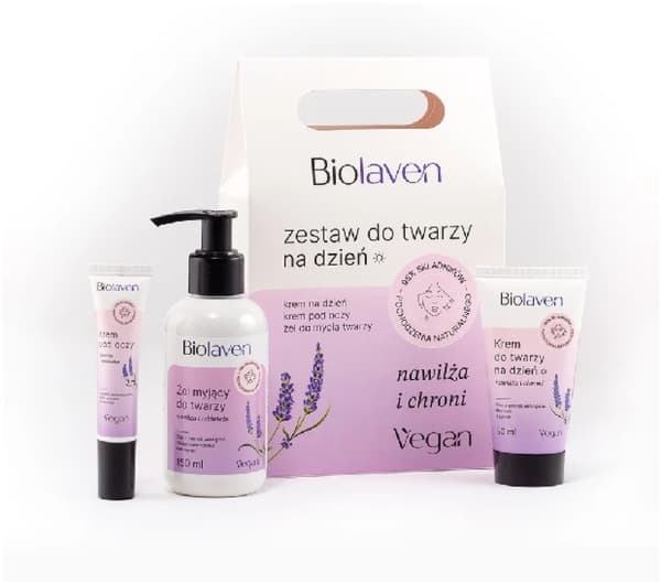 BIOLAVEN_SET Daytime Facial Set Face cream 50ml + washing gel 150ml + eye cream 15ml