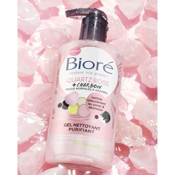 BIORÉ Rose Quartz Purifying Cleansing Gel - 200 ml