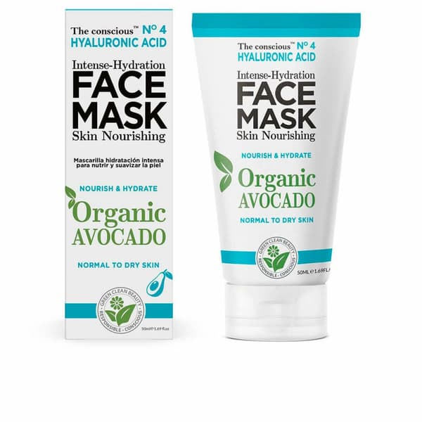 Fuktgivande Ansiktsmask The Conscious Hyaluronic Acid Avokado (50 ml)