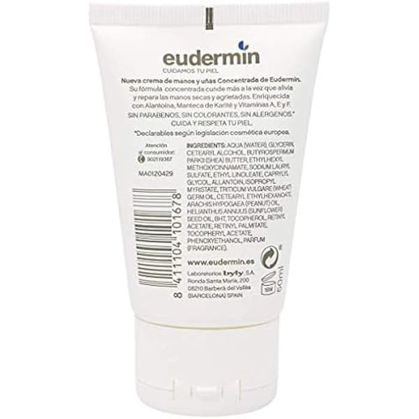 Kräm - EUDERMIN - MANOS CONCENTRADA - Maximalt skydd - Allergivänligt - 50 ml