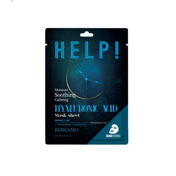 BERGAMO APUA! HYALURONIC AID MASK SHEET 25 ml - Kosteuttava arkkinaamio hyaluronihapolla BERGAMO APUA!