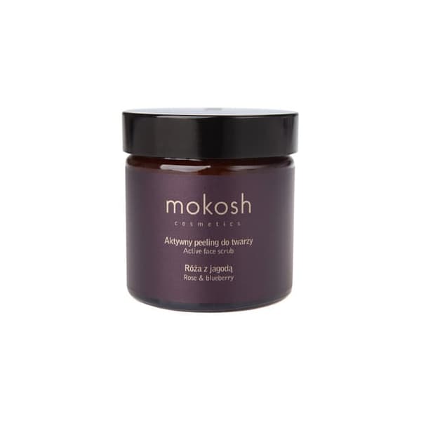 Mokosh Active Facial Scrub Rose & Berry 60 ml - Kasvojen kuorinta Ruusu marjalla