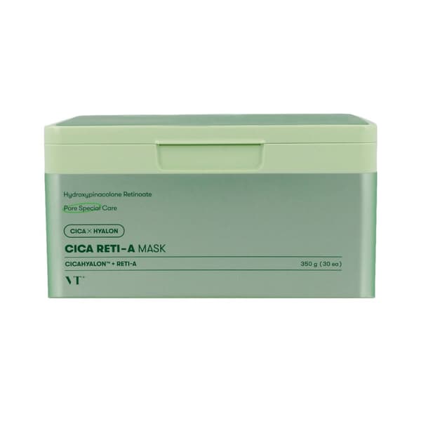 VT Cosmetics Cica Reti-A Mask 30 arkkia - Retinolia ja centella asiaticaa sisältävät maskit