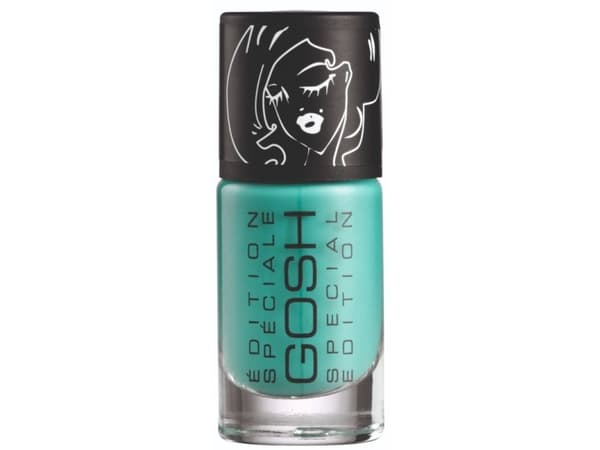 Gosh, Glittery, Matt Finish, Nail Polish, 06, Frosted Soft Blue, 8 ml For Women
