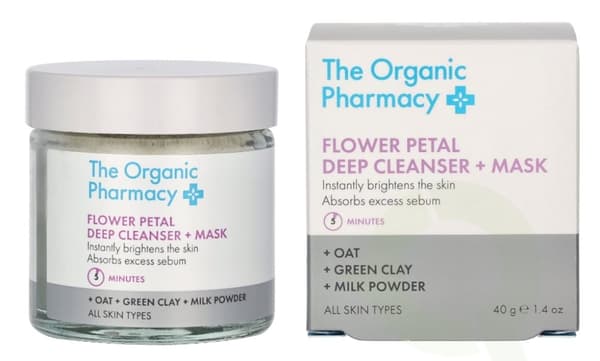 The Organic Pharmacy Flower Petal Deep Cleanser &amp; Mask 40 g