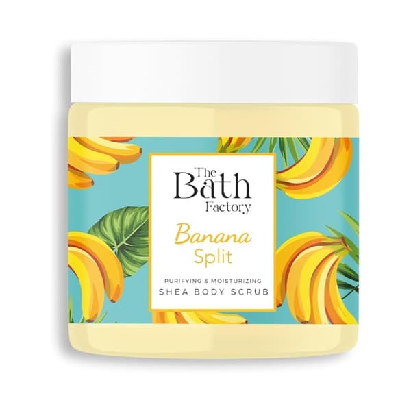 The Bath Factory Banana Split Shea Body Scrub 300 g - kroppsskrubb