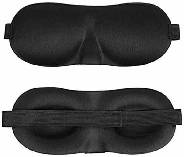 3-pack 3D Sovmask / Ögonbindel – Svart