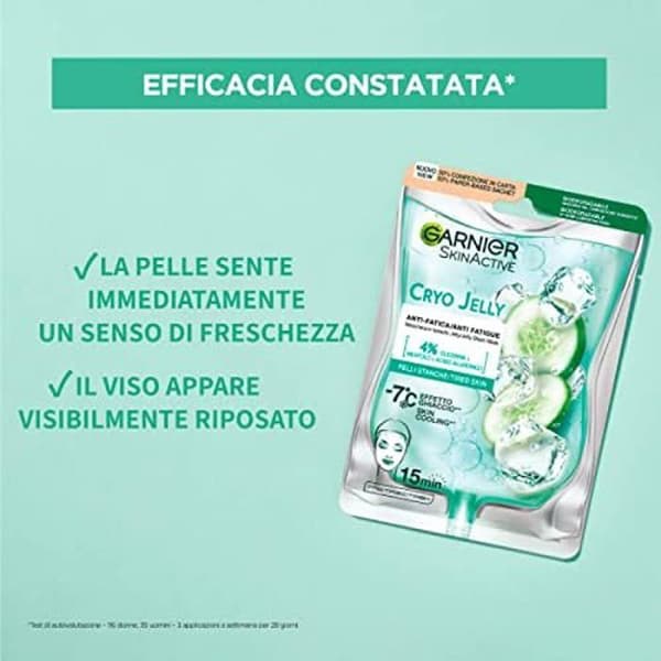 Tygmask - GARNIER - HYALURONIC CRYOJELLY - Anti-fatigue - 5 gr - Vegan